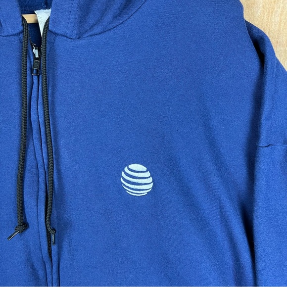 Vintage 1990s AT&T Zip Hoodie XL - Picture 3 of 4